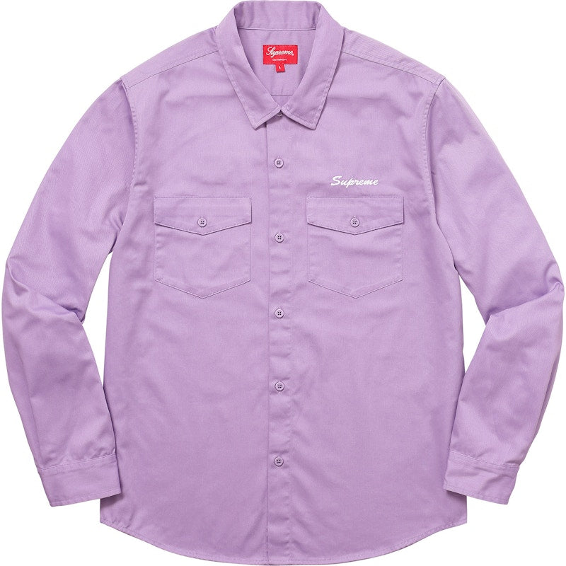 Supreme Waste Work Shirt Dusty Purple