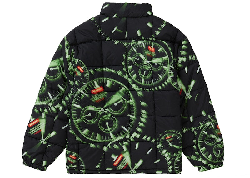 Supreme Watches Reversible Puffy Jacket Black
