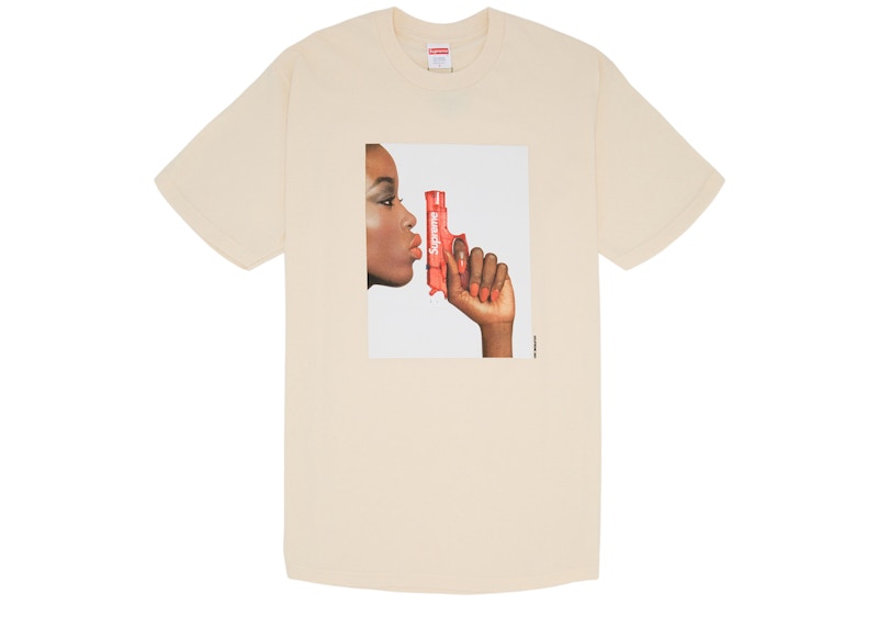 Supreme Water Pistol Tee Natural