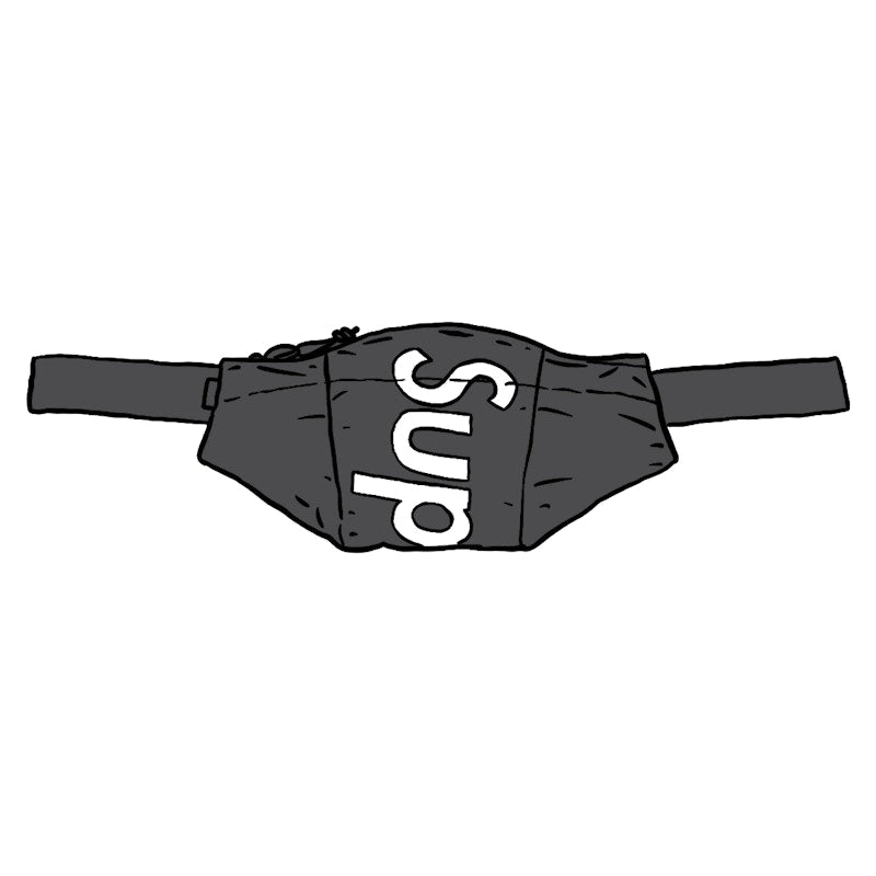 Supreme Waterproof Reflective Speckled Waist Bag Black