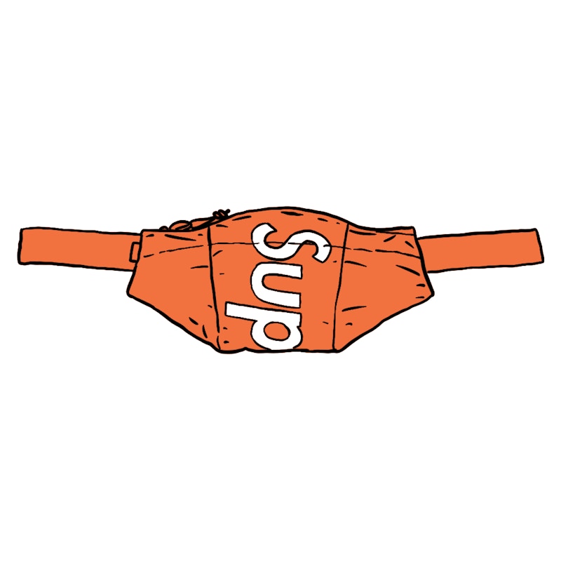 Supreme Waterproof Reflective Speckled Waist Bag Orange