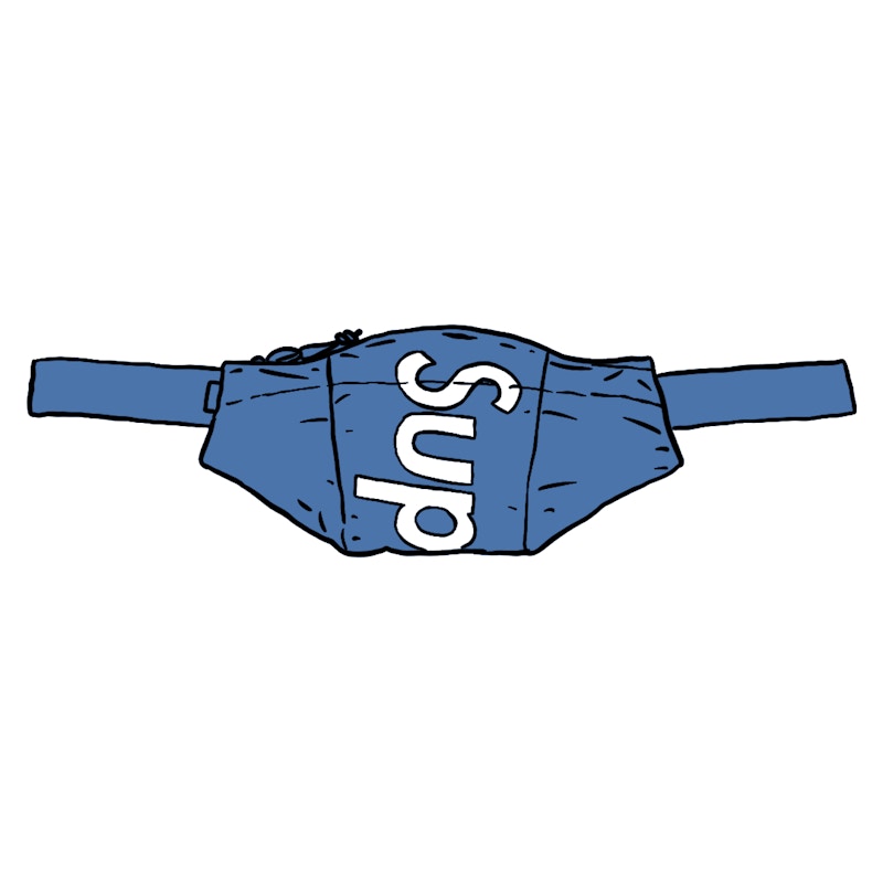 Supreme Waterproof Reflective Speckled Waist Bag Royal
