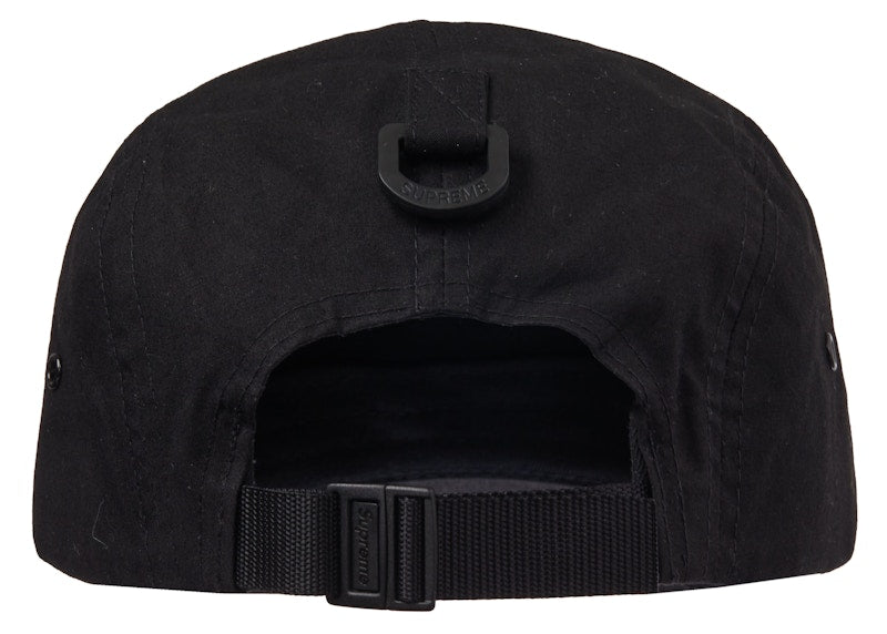 Supreme Waxed Cotton Camp Cap Black