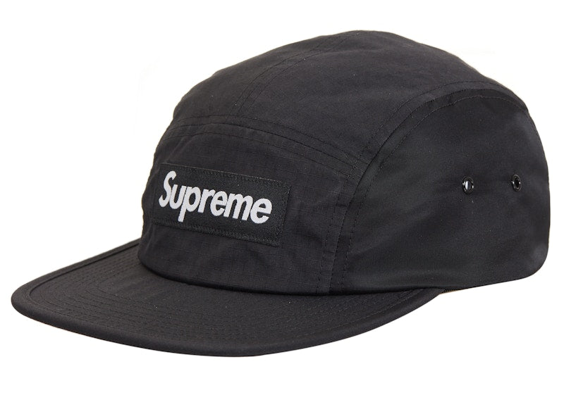 Supreme Waxed Ripstop Camp Cap Black