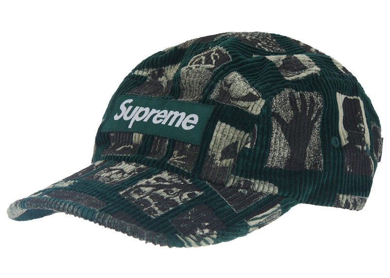 Supreme Weirdo Dave Corduroy Camp Cap Green
