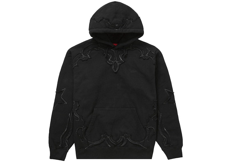 Supreme Western Cut Out Hooded Sweatshirt Black
