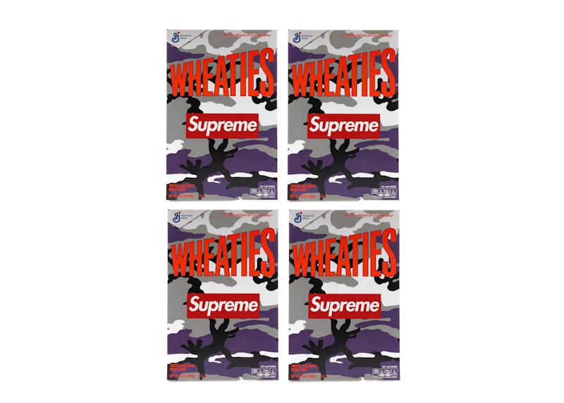 Supreme Wheaties Cereal Box Purple Camo 4x Lot (Not Fit For Human Consumption)