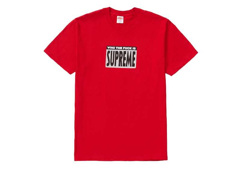 Supreme Who The Fuck Tee Red