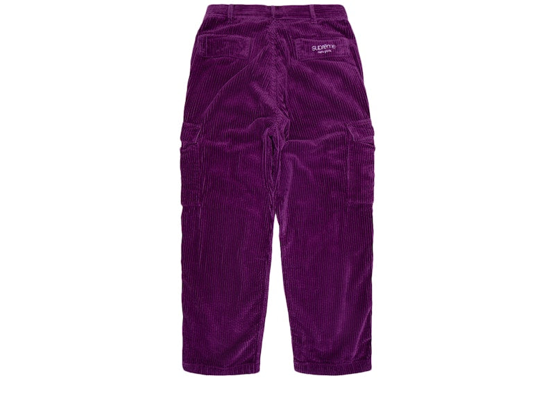 Supreme Wide Wale Corduroy Cargo Pant Purple