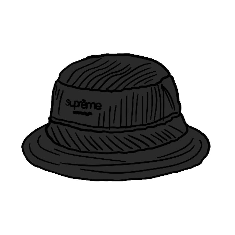 Supreme Wide Wale Corduroy Crusher Black