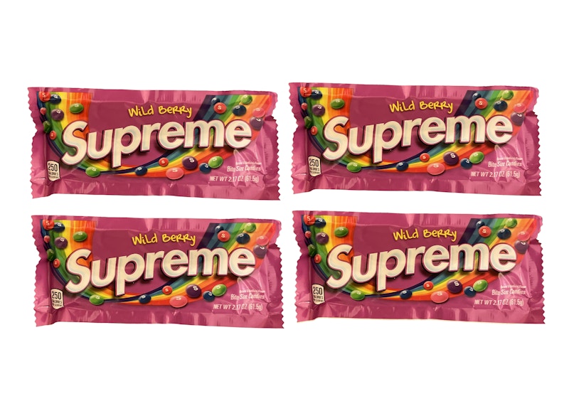 Supreme Wild Berry Skittles 4x Lot (Not Fit For Human Consumption) Purple