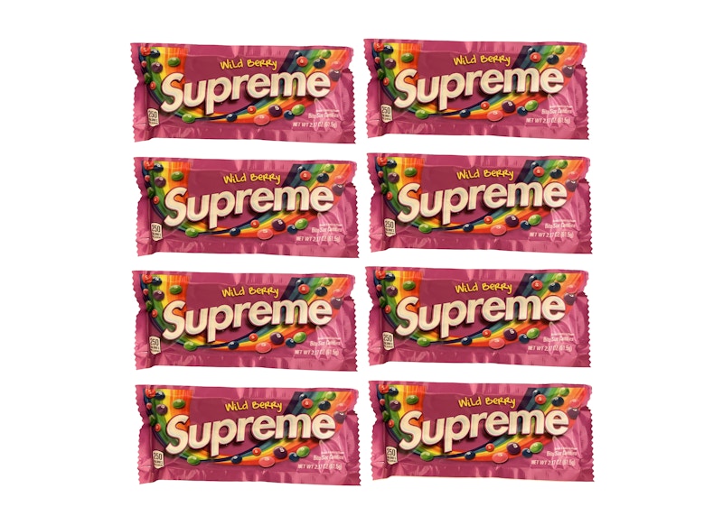 Supreme Wild Berry Skittles 8x Lot (Not Fit For Human Consumption) Purple
