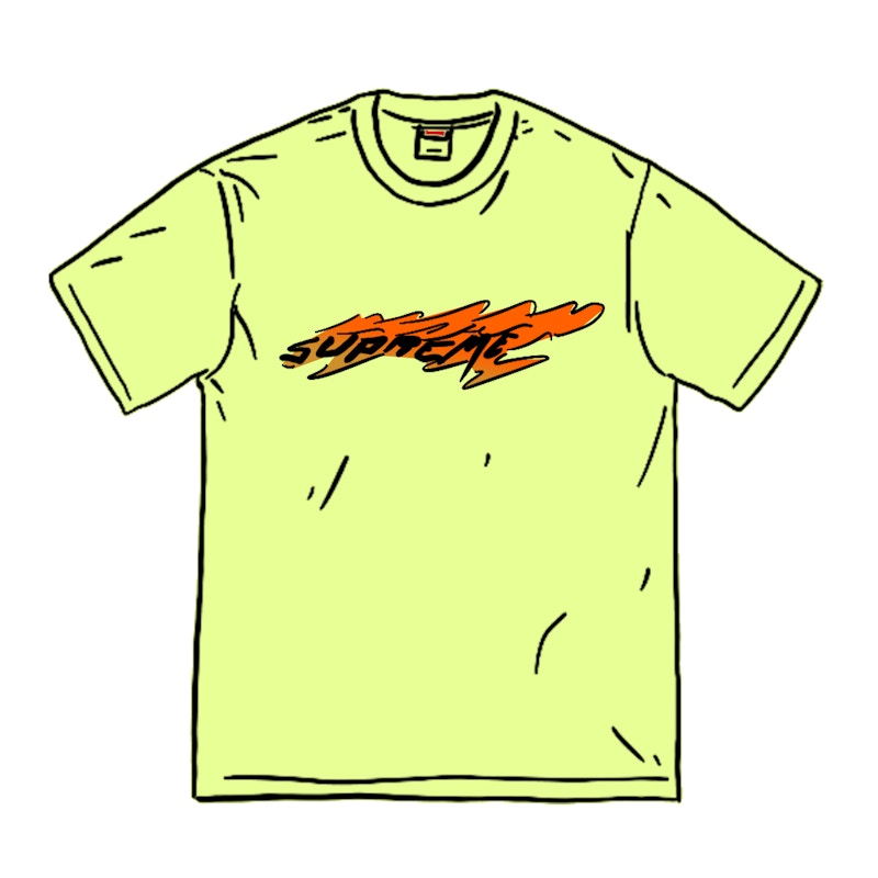 Supreme Wind Tee Bright Yellow/Purple