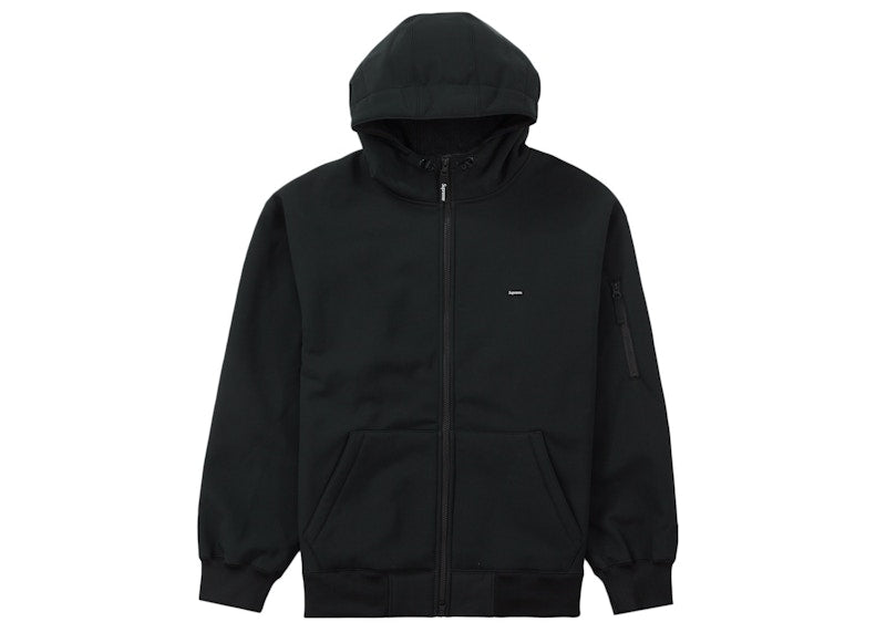Supreme WINDSTOPPER Zip Up Hooded Sweatshirt (FW23) Black