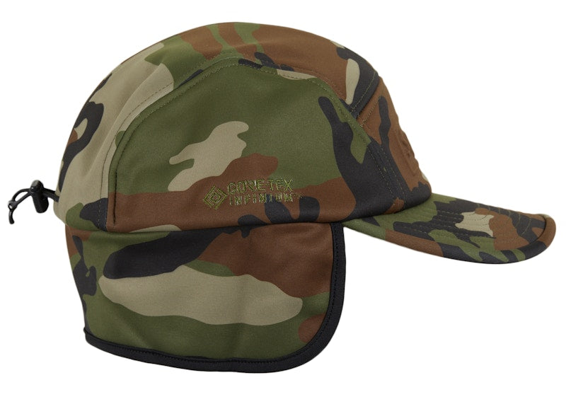 Supreme WINDSTOPPER Earflap Camp Cap (FW23) Woodland Camo