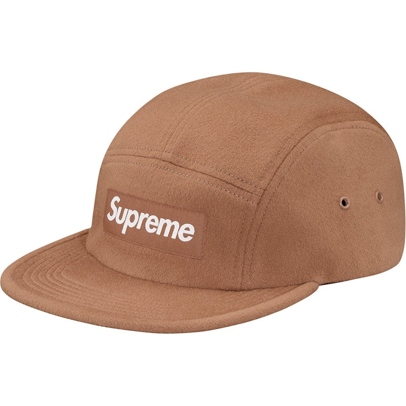Supreme Wool Camp Cap Light Brown