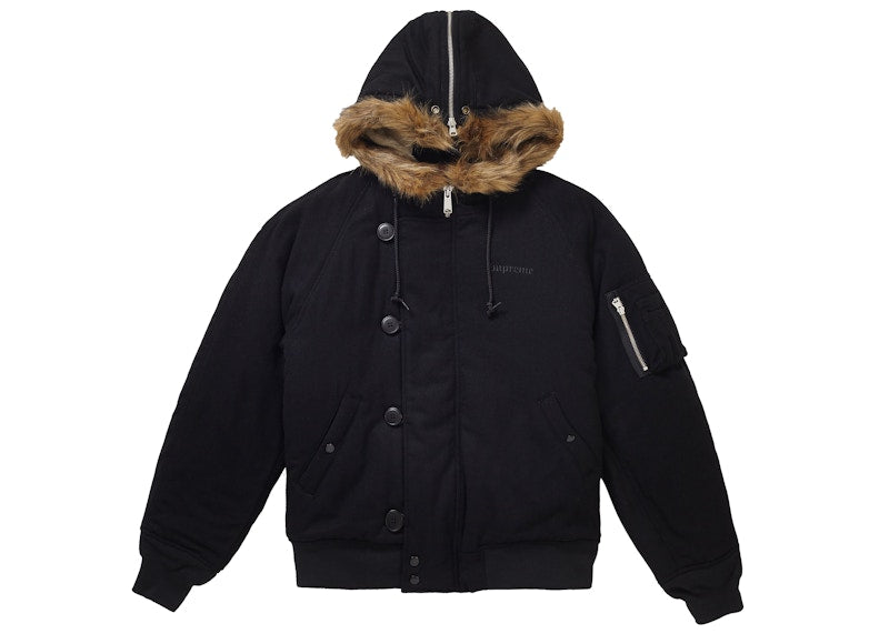 Supreme Wool N-2B Jacket Black