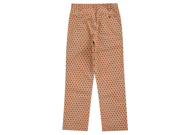 Supreme Work Pant (FW19) Dark Orange Monogram