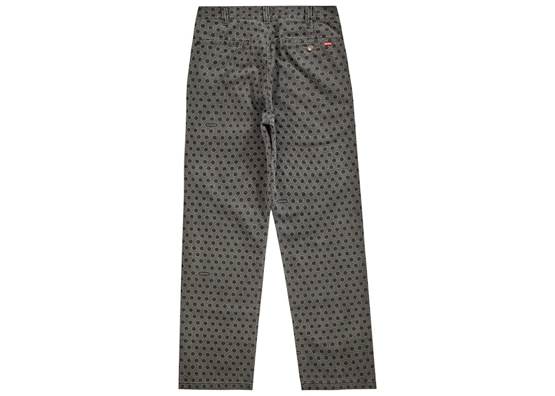 Supreme Work Pant (FW19) Black Monogram