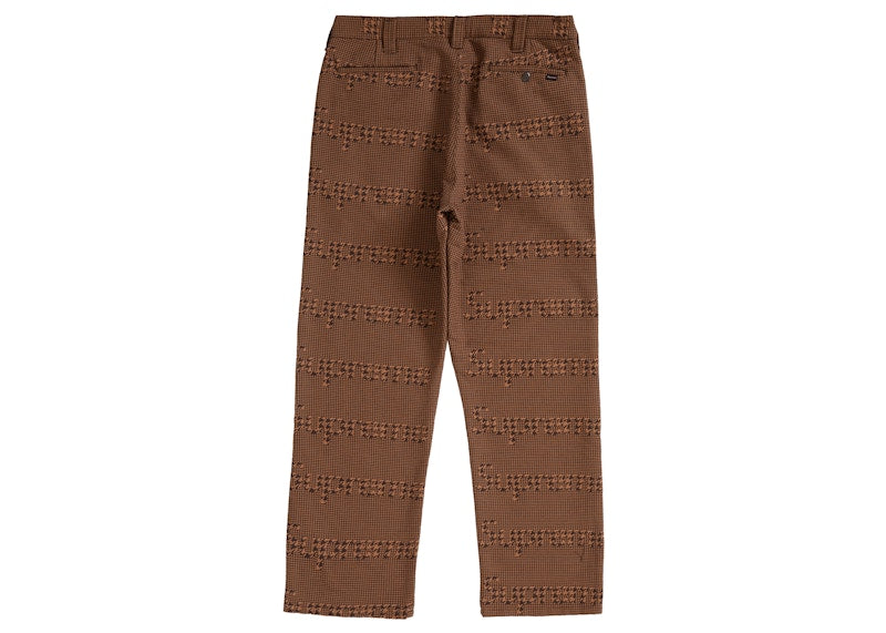 Supreme Work Pant (FW20) Brown Houndstooth