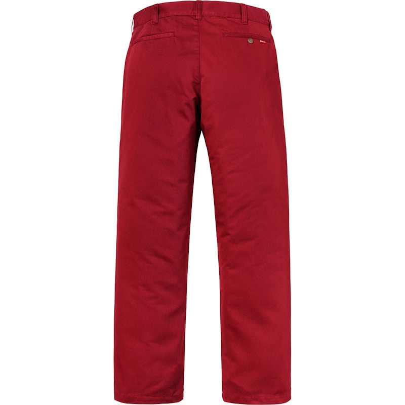 Supreme Work Pant Red