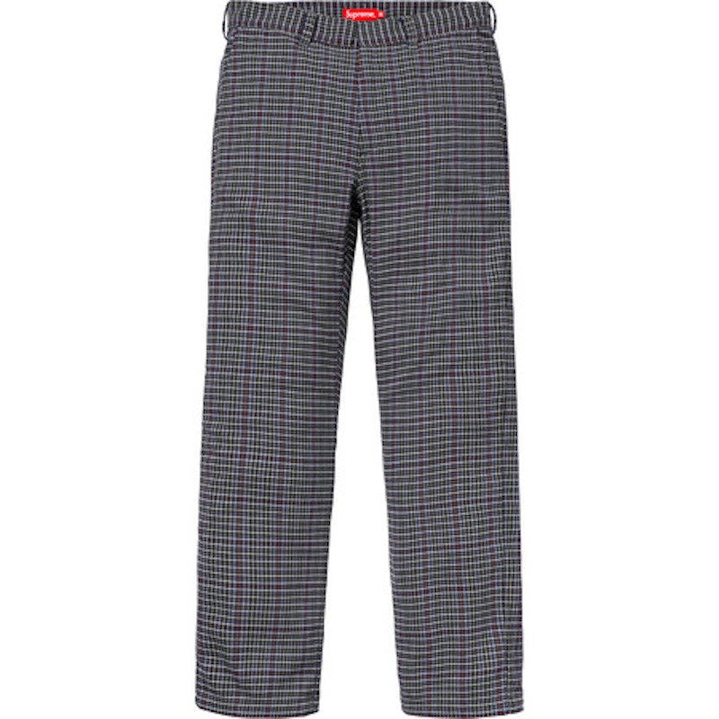 Supreme Work Pant (SS18) Grey Plaid