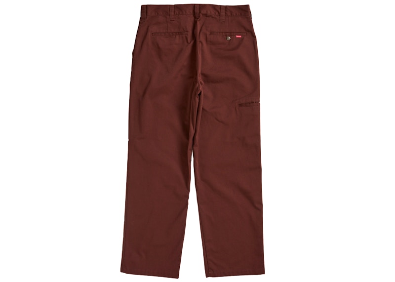 Supreme Work Pant (SS25) Mahogany