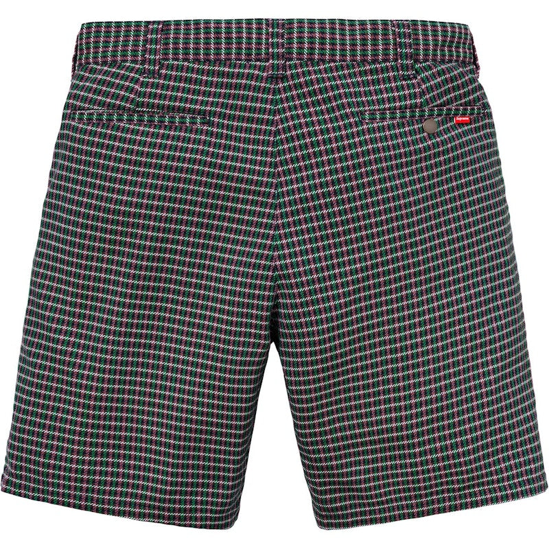 Supreme Work Short Purple Plaid