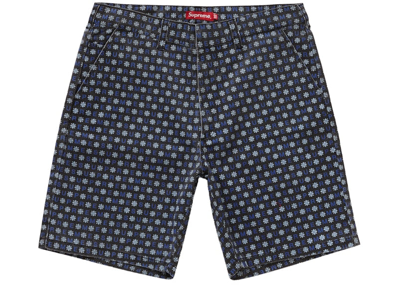 Supreme Work Short (SS19) Black Foulard