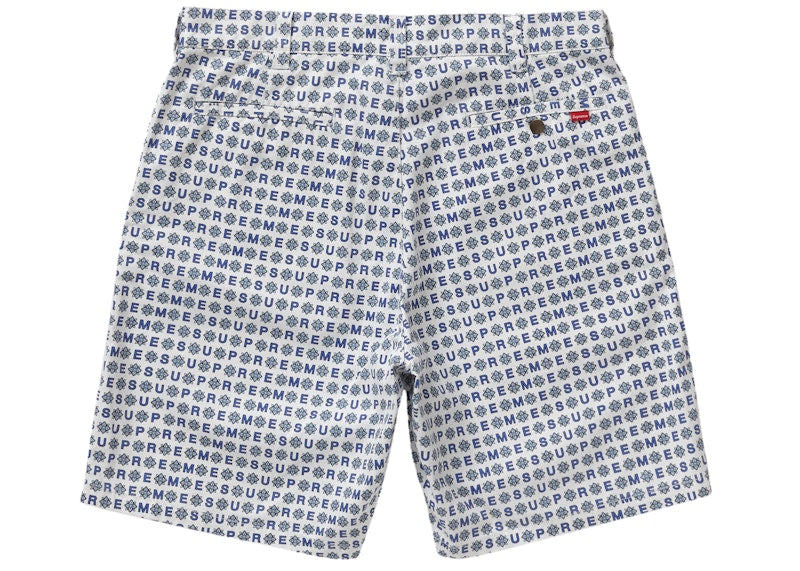 Supreme Work Short (SS19) White Foulard