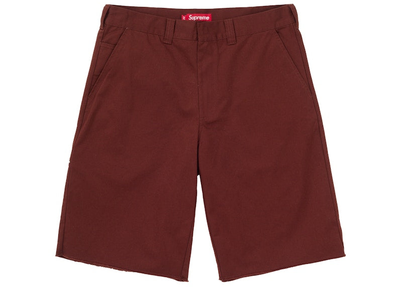 Supreme Work Short (SS25) Dark Red