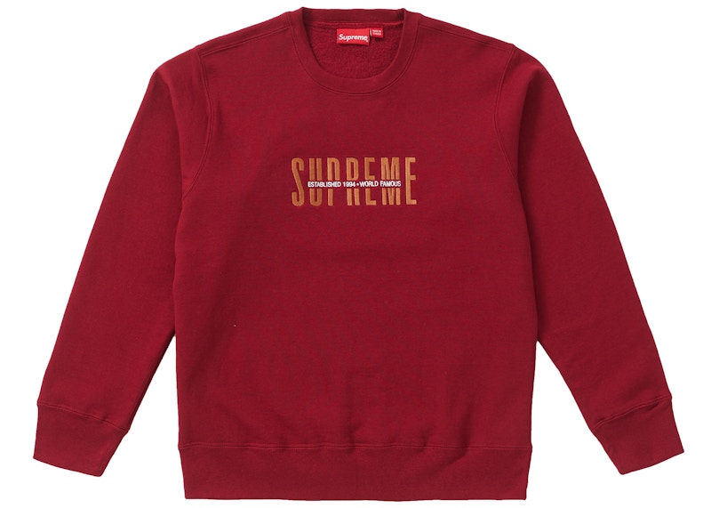 Supreme World Famous Crewneck Cardinal