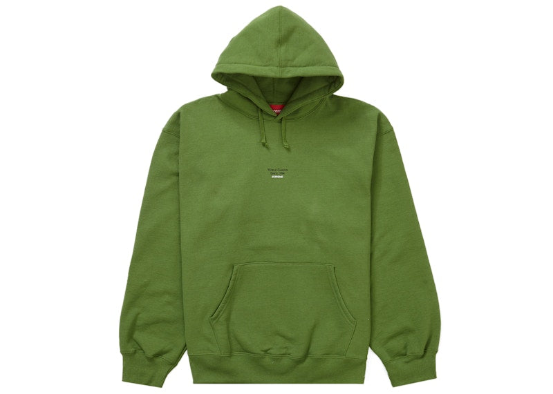 Supreme World Famous Micro Hooded Sweatshirt Green