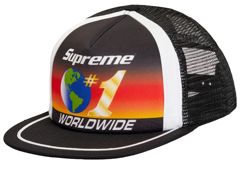 Supreme Worldwide Mesh Back 5-Panel Black