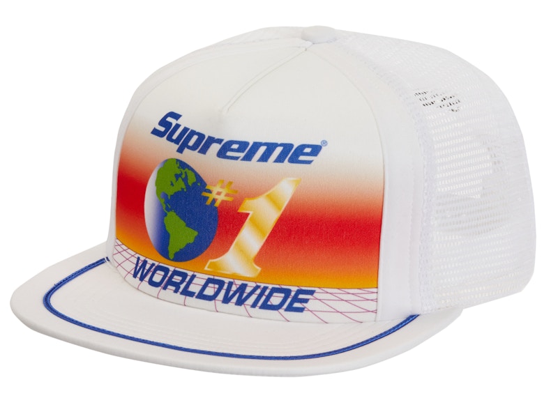 Supreme Worldwide Mesh Back 5-Panel White