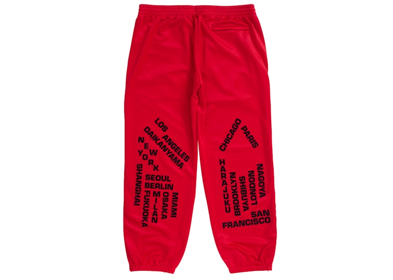 Supreme Worldwide Tricot Pant Red