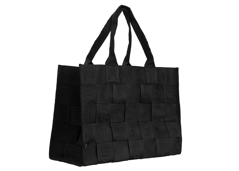 Supreme Woven Large Tote Bag Black