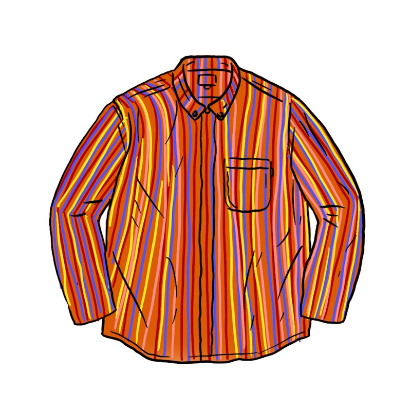 Supreme Woven Toggle Shirt Multicolor