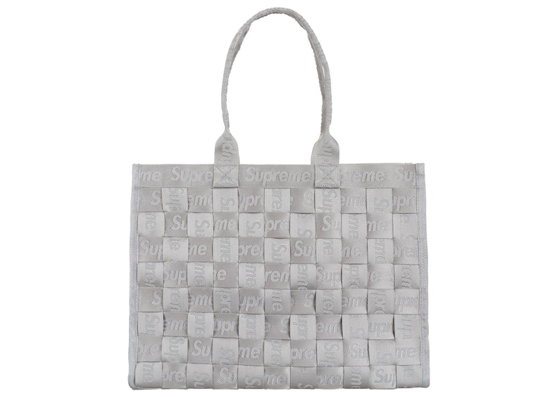 Supreme Woven Tote Grey