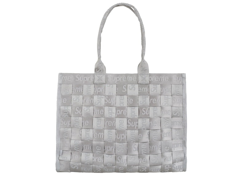 Supreme Woven Tote Grey