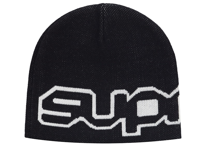 Supreme Wrap Logo Beanie Black