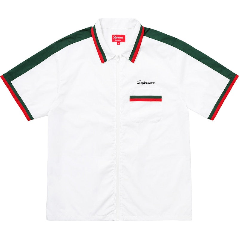 Supreme Zip Up Work Shirt White