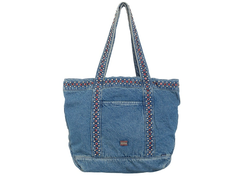 Supreme b.b. Simon Denim Tote Bag Washed Indigo