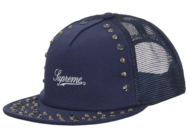 Supreme b.b. Simon Studded Mesh Back 5-Panel Navy