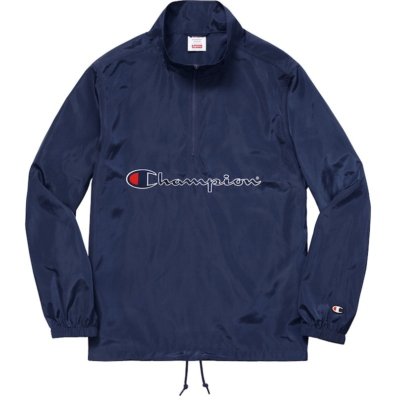Supreme x Champion Half Zip Pullover Navy