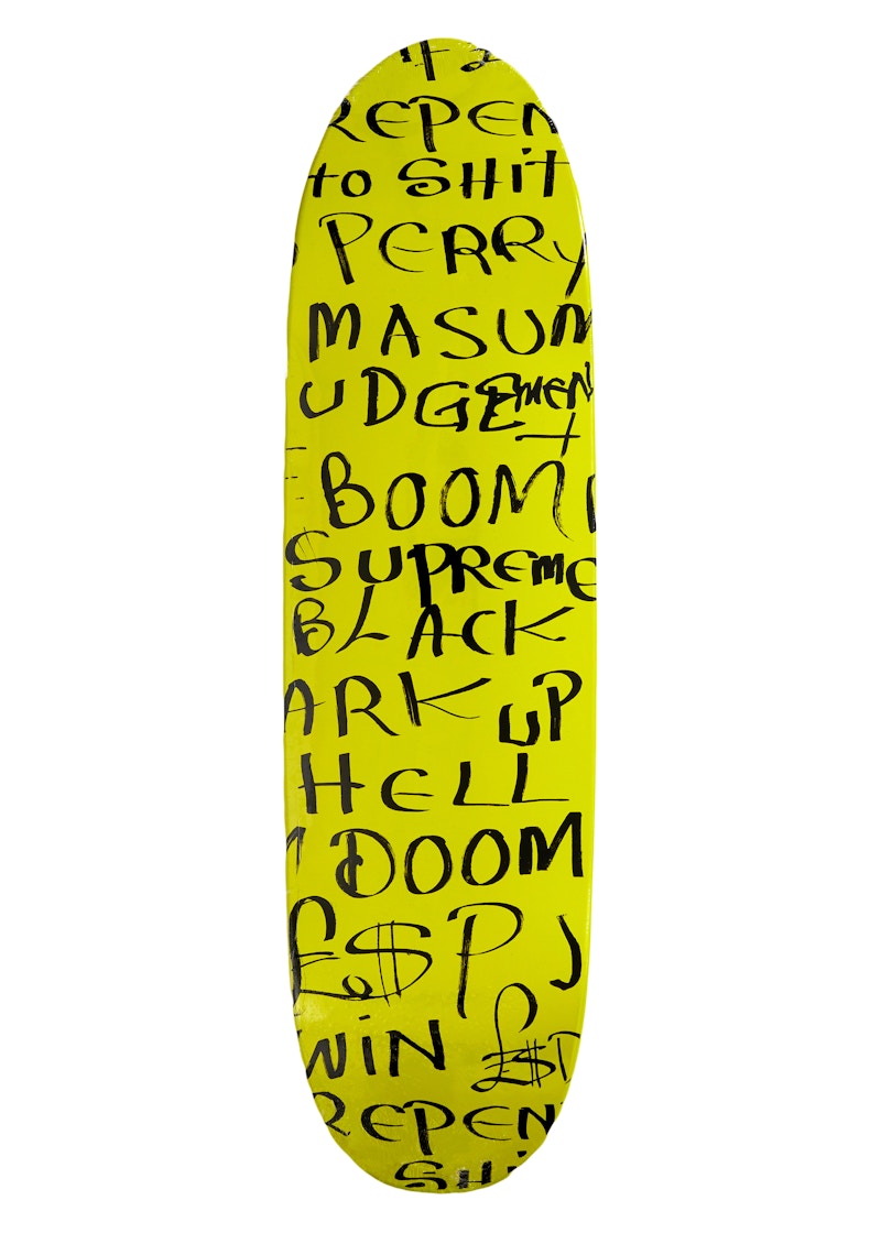 Supreme x Lee Scratch Perry Black Ark Cruiser Deck Black/Fluorescent Yellow Set