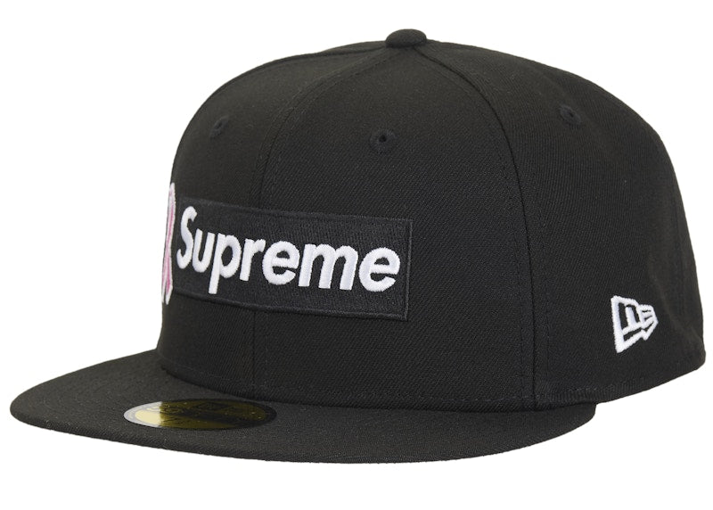 Supreme x New Era Breast Cancer Awareness Box Logo Fitted Hat Black