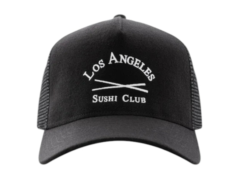 Sushi Club LASC 5 Panel Trucker Hat Black