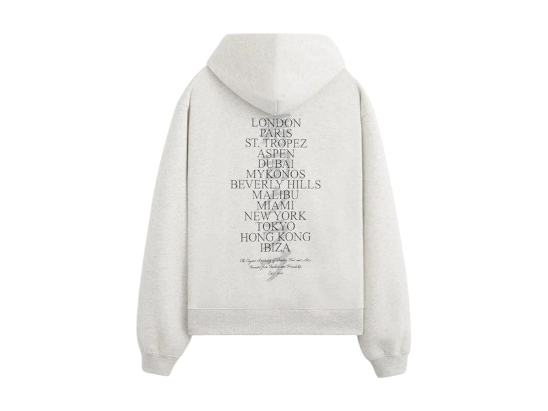 Sushi Club Uniform Locations Fleece Hoodie Grey