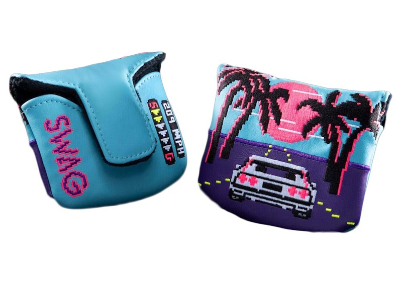 Swag Golf Swag Racer Mallet Cover Golf Club Cover Teal/Purple